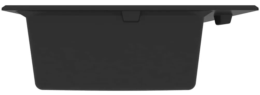 vidaXL Σιντρινο κουζίνας Μαύρο 79 x 50 x 31 εκ. Γρανίτης