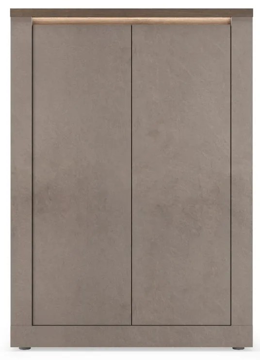 Έπιπλο Τηλεόρασης Ανθρακί Οξειδωμένο 121x43x57