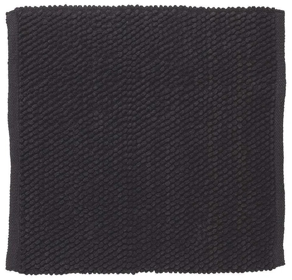 Πατάκι Μπάνιου Delhi Dark Grey Sealskin 60X60 100% Βαμβάκι