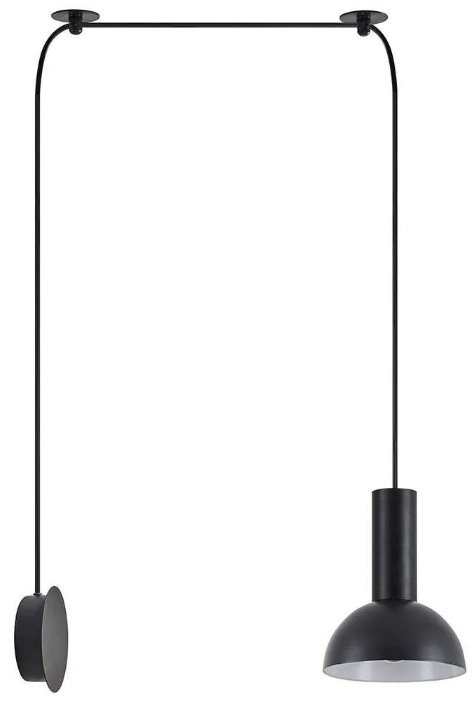 Φωτιστικό Τοίχου Adept Tube 77-8817 50x16x300cm 1xE27 60W Black Homelighting