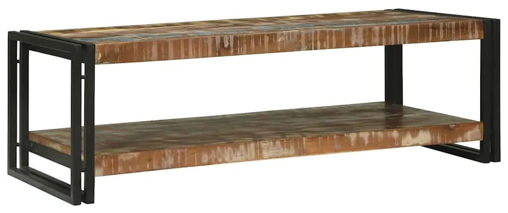 vidaXL Τραπεζάκι σαλονιού Πολύχρωμο Στερεό Ανακτηθέν Ξύλο