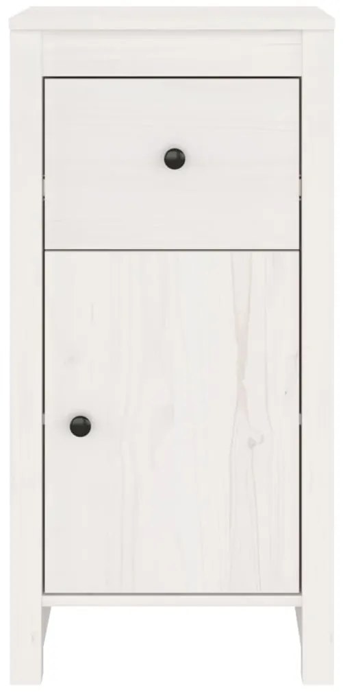 vidaXL Ντουλάπι Λευκό 40x35x80 εκ. από Μασίφ Ξύλο Πεύκου