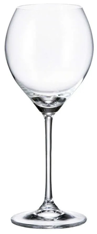 Ποτήρι Κρασιού Κολωνάτο Carduelis CTB01F06390 390ml Κρυστάλλινο Clear Βοημίας Crystal