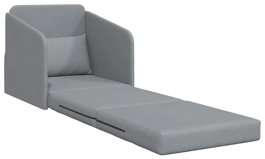 vidaXL Κρεβάτι καναπές Ανοιχτό γκρι 65 x 80 x 83 εκ. ύφασμα