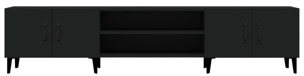 vidaXL Έπιπλο Τηλεόρασης Μαύρο 180x31,5x40 εκ. Επεξεργασμένο Ξύλο