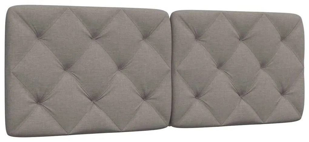 vidaXL Μαξιλάρι για Κεφαλάρι Taupe 120 εκ. Υφασμάτινο
