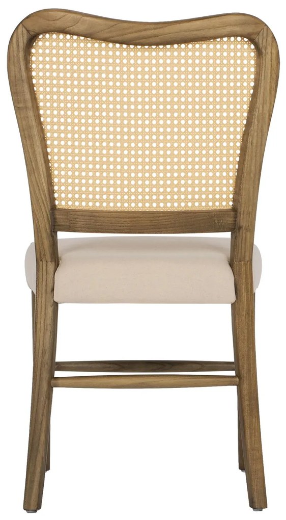 Καρέκλα C9406.04 Ξύλο Toon με Rattan και Ύφασμα 47x52x91,5Υεκ. 47x52x91.5 εκ.