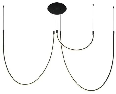 Πλαφονιέρα Φωτιστικό Οροφής LED 46W IP20 3000K Μαύρο 23051 Zambelis-23051-Μαύρο 23051