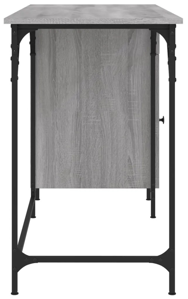 vidaXL Γραφείο Υπολογιστή Γκρι Sonoma 131x48x75 εκ. Επεξεργασμένο Ξύλο