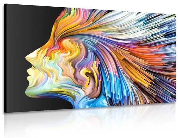 Χρωματικό προφίλ εικόνας γυναικείου προσώπου - 120x80