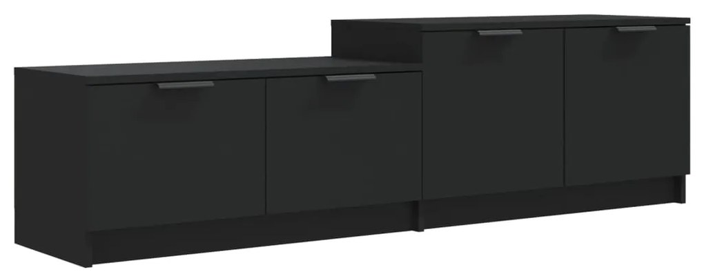 vidaXL Έπιπλο Τηλεόρασης Μαύρο 158,5x36x45 εκ. Επεξεργασμένο Ξύλο