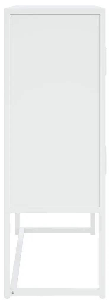 vidaXL Ντουλάπι Λευκό 80 x 35 x 100 εκ. από Ατσάλι