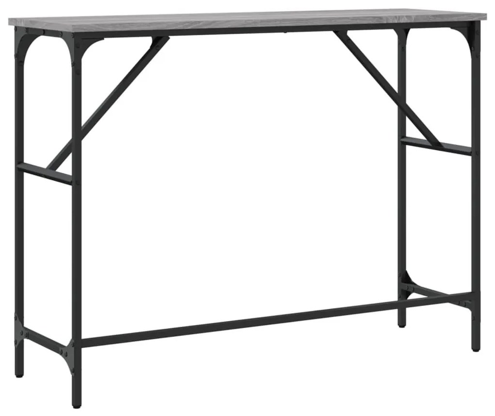 Τραπέζι Κονσόλα Γκρι Sonoma 100x32x75 εκ. Επεξεργασμένο Ξύλο - Γκρι