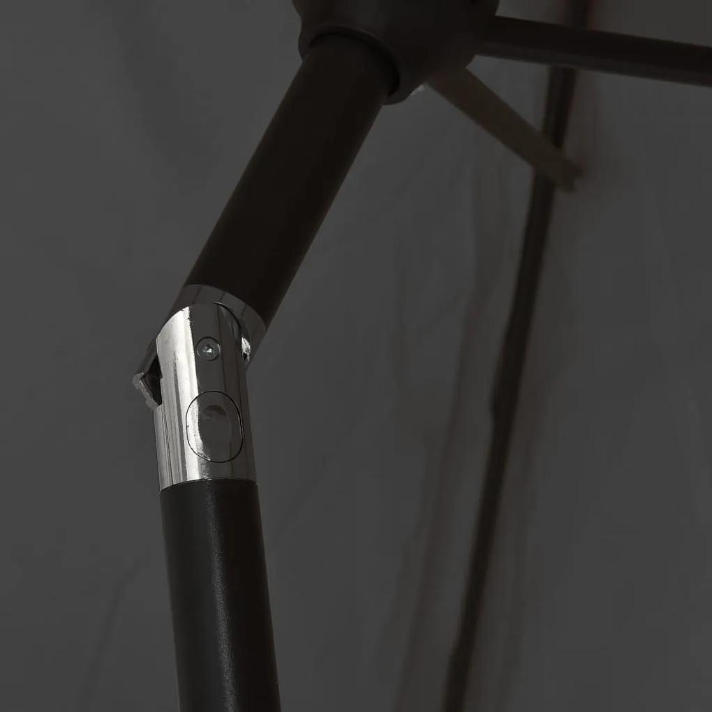 Ομπρέλα Ανθρακί 200 x 224 εκ. Αλουμινίου - Ανθρακί