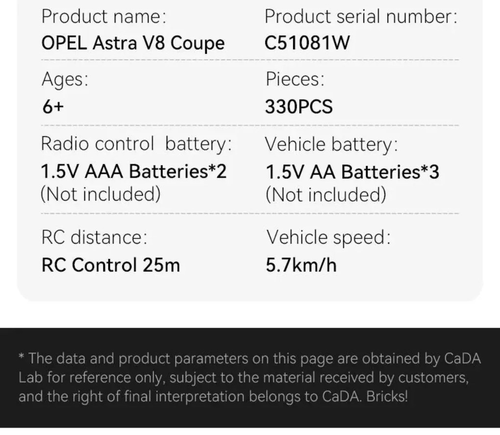 Opel Astra V8 Coupe – Dual Mode Control CaDA