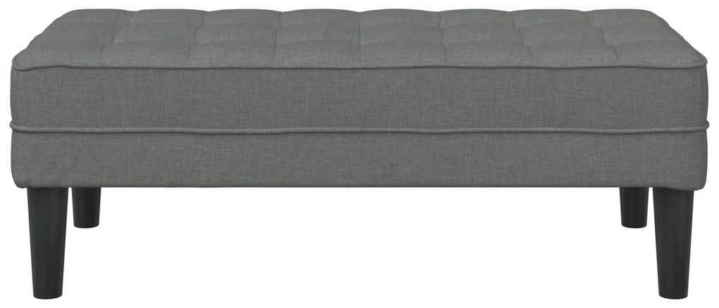 vidaXL Παγκάκι Σκούρο Γκρι 113x57x39 εκ. Υφάσματος