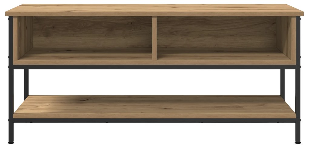 vidaXL Ντουλάπι τηλεόρασης Artisan Oak 100x35x45 εκ. Επεξεργασμένο ξύλο και μέταλλο