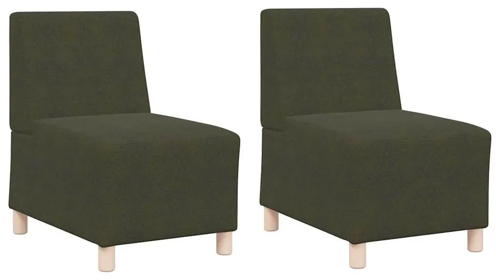 vidaXL Καθίσμα Σαλονιού 2 pcs Πράσινο 55 x 74 x 82 εκ.