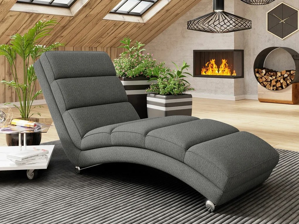 Ανάκλινδρο Miami 103, Γκρι, 84x62x180cm, 26 kg, Ταπισερί, Πόδια: Πλαστική ύλη | Epipla1.gr