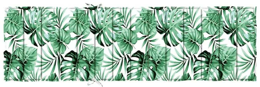 vidaXL Μαξιλάρι Ξαπλώστρας Ήλιου Floral Πράσινο 200 x 70 x 4 εκ.