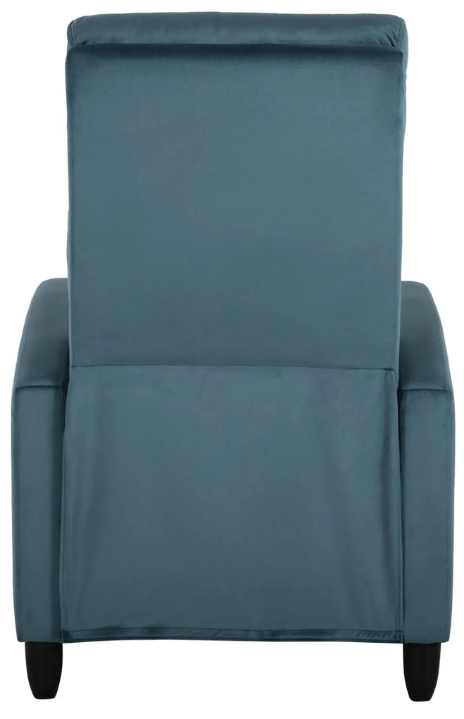 Πολυθρόνα HIBER RELAX C9782.06 Πετρόλ Βελούδο 67,5x90x104Υ εκ. 67.5x90x104 εκ.
