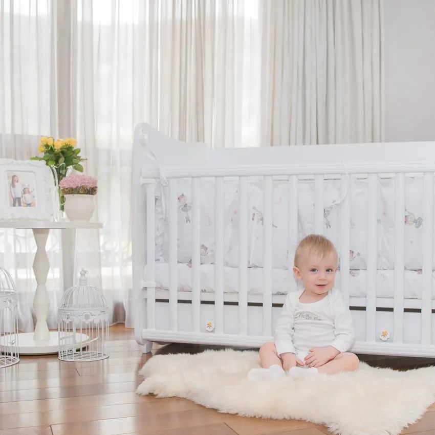 Βρεφικό κρεβάτι DREAM  70x140εκ. White + Baby Blue 10150440039A  Lorelli (Δώρο Πάντα Προστασίας)