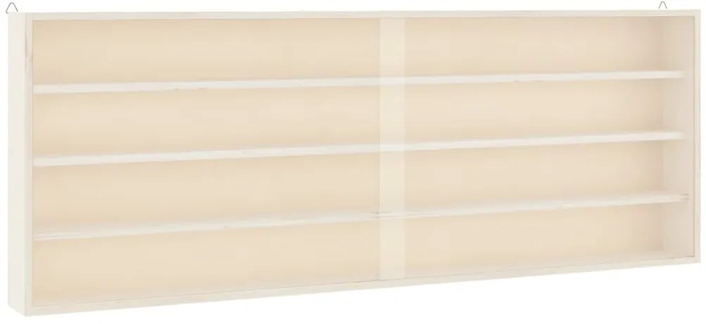 vidaXL Ξύλινη συλλεκτική βιτρίνα με πόρτες 100x8,5x37 εκ.