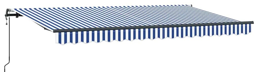 vidaXL Σκηνίτσα Αναδιπλούμενη Μπλε και άσπρο 350 x 200 cm