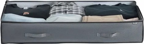 VEVOR Under Bed Storage 90L Stackable Shoe Organization Box with Clear Lid 2Pack