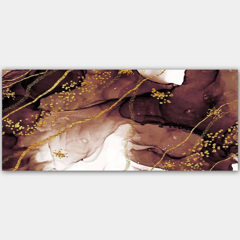 Πίνακας Καμβάς 451ERN1274 120x50cm Multi Wallity Οριζόντιοι Ξύλο, Καμβάς
