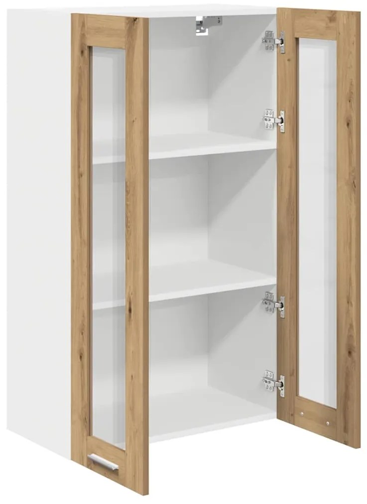 vidaXL Κρεμαστό ντουλάπι με αποθήκευση Artisan Oak 60 x 31 x 100 εκ.