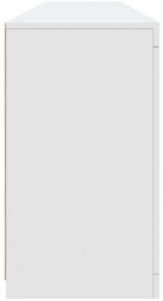 vidaXL Μπουφές με Φώτα LED Λευκός 181,5 x 37 x 67 εκ.