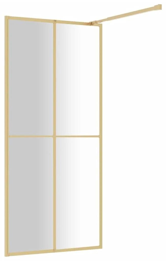 Διαχωριστικό Ντουζιέρας Χρυσό 80 x 195 εκ. Διαφανές Γυαλί ESG - Χρυσό
