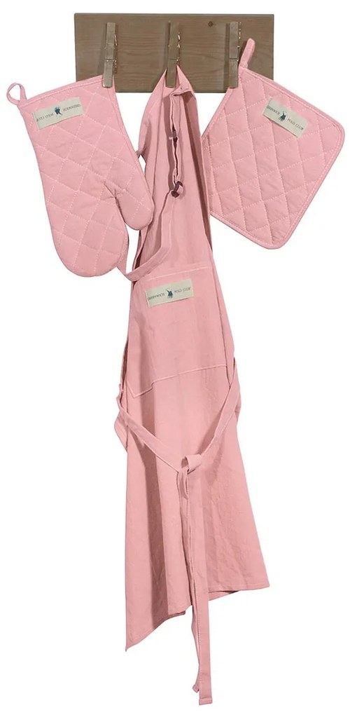 Σετ Κουζίνας 3τμχ Greenwich Polo Club Essential 2639 Pink