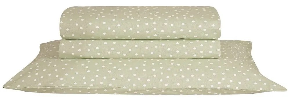 Σεντόνι Leyla 21 Light Green Kentia Μονό 160x270cm 100% Cotton