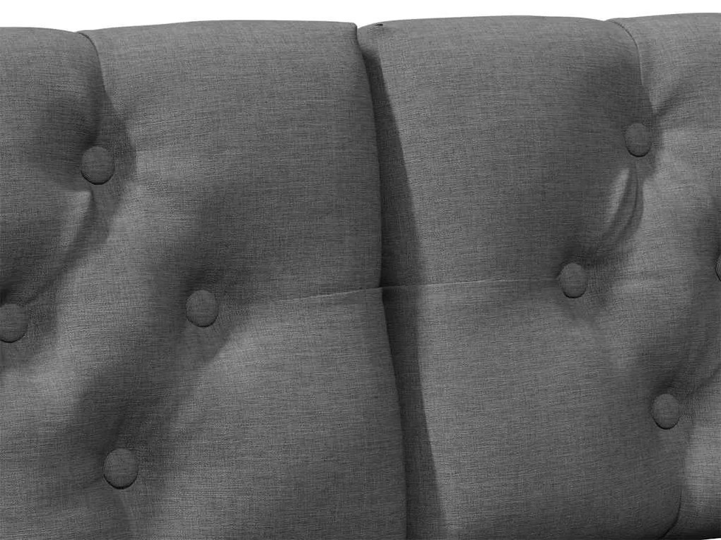 vidaXL Ταπετσαρισμένο κεφαλάρι Σκούρο Γκρι 160 cm Στερεά ξυλεία πεύκου