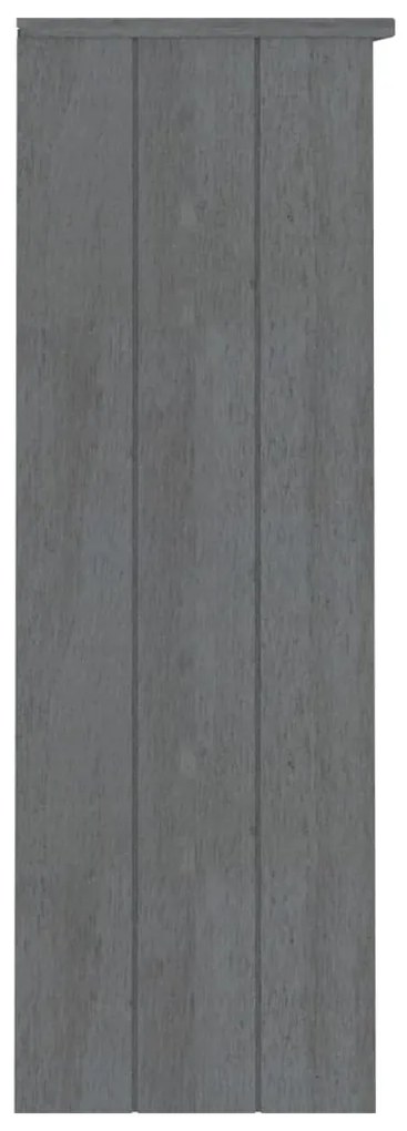 vidaXL Πάνω Μέρος Ντουλαπιού HAMAR Γκρι 85x35x100 εκ. Μασίφ Πεύκο