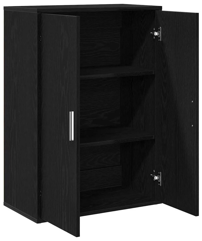 vidaXL Πλαϊνό γραφείο Μαύρη δρυς 60 x 31 x 84 εκ. Επεξεργασμένο ξύλο