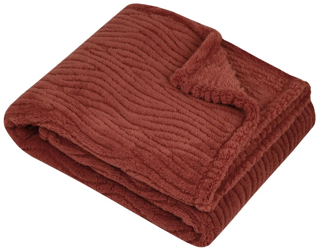 Κουβέρτα Καναπέ Fleece (130x160) S-F Columbia Roux P2C684007