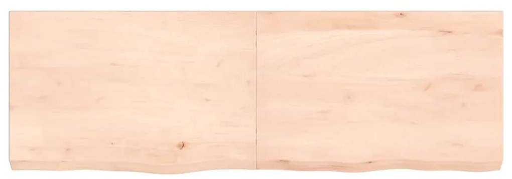 vidaXL Ράφι Τοίχου 120x40x(2-6) εκ. από Ακατέργαστο Μασίφ Ξύλο Δρυός