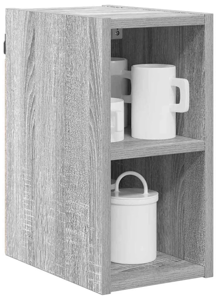 vidaXL Κρεμαστό ντουλάπι Riga Γκρίζο Σονομα 20 x 29,5 x 40 εκ.