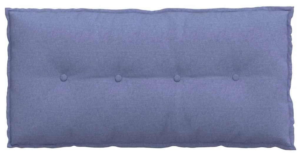 vidaXL Μαξιλάρι Πλάτης Μπλε τζην 100 x 19 x 50 εκ ύφασμα