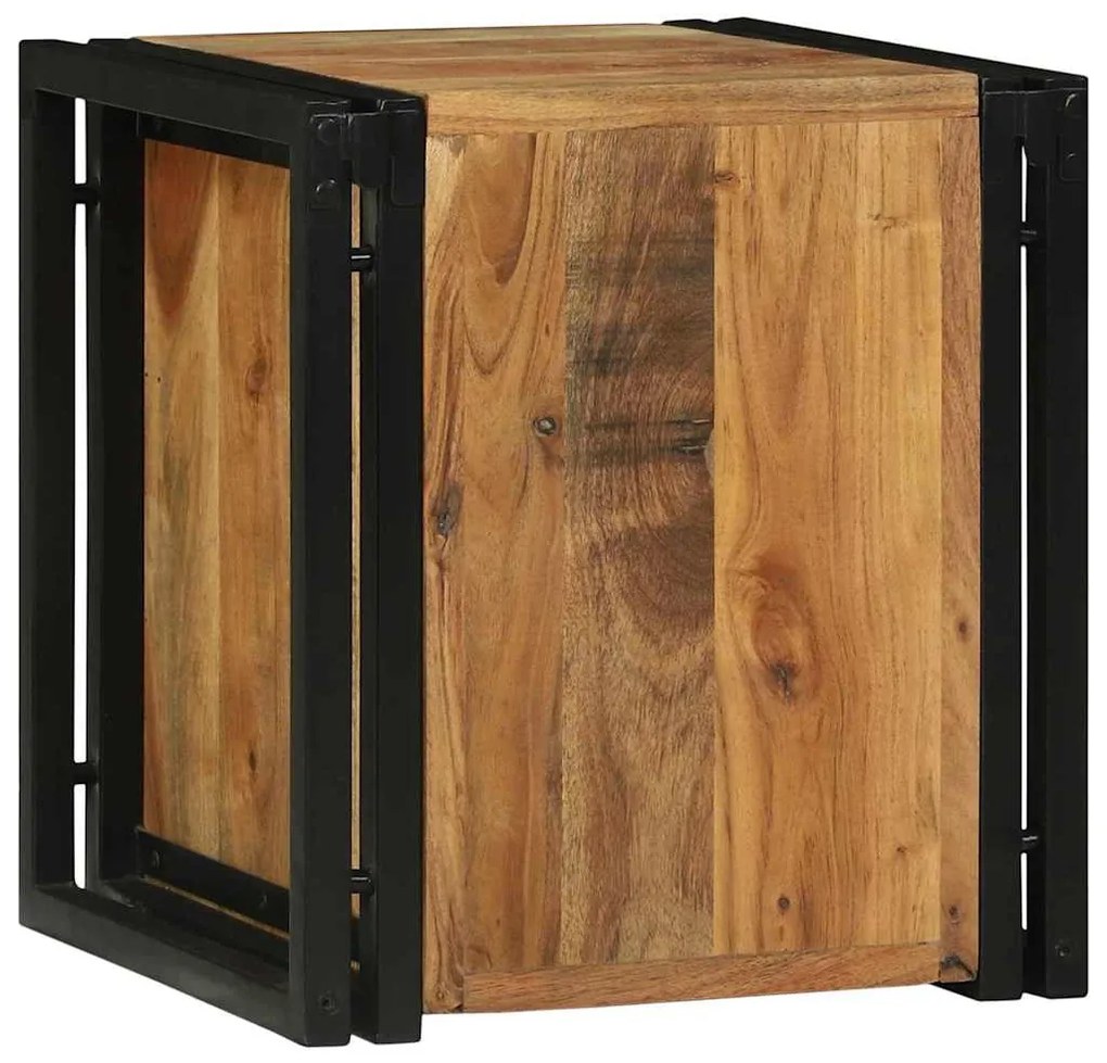 vidaXL Ράφι Κρασιού Καφέ 34.5 x 35 x 39 εκ. Μασίφ ξύλο ακακίας