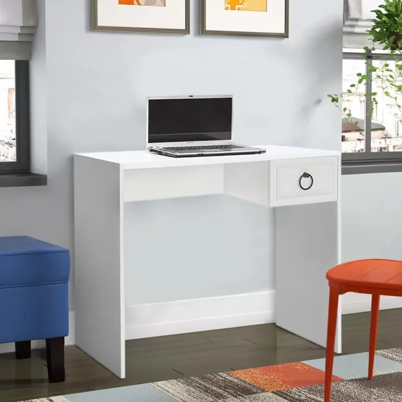 Γραφείο εργασίας Hampton Megapap χρώμα λευκό 90x51x75εκ.