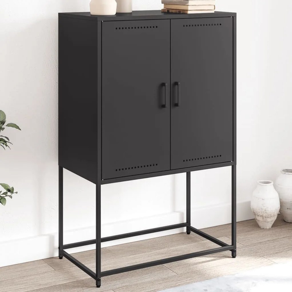 Έπιπλο Τηλεόρασης Πράσινο Λαδί 100,5x39x60,5 εκ. από Ατσάλι - Πράσινο