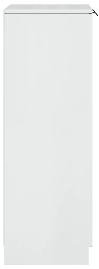 vidaXL Παπουτσοθήκη Γυαλιστερό Λευκό 59x35x100,5 εκ. Επεξεργασμένο Ξύλο