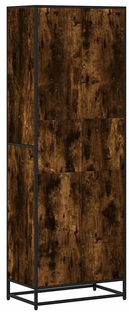 vidaXL Βιβλιοθήκη καπνιστή βελανιδιά 60x35x170,5 cm Ξύλινη κατασκευή