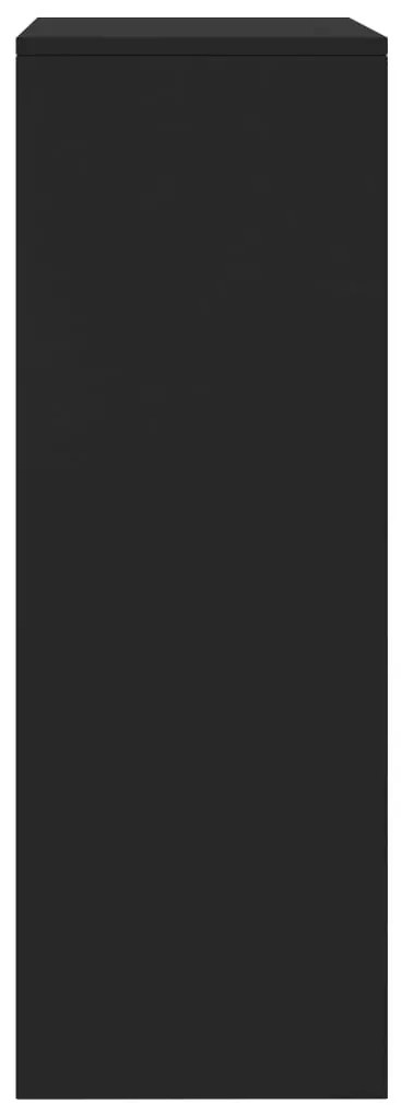 vidaXL Συρταριέρα με 6 Συρτάρια Μαύρη 50 x 34 x 96 εκ. από Επεξ. Ξύλο