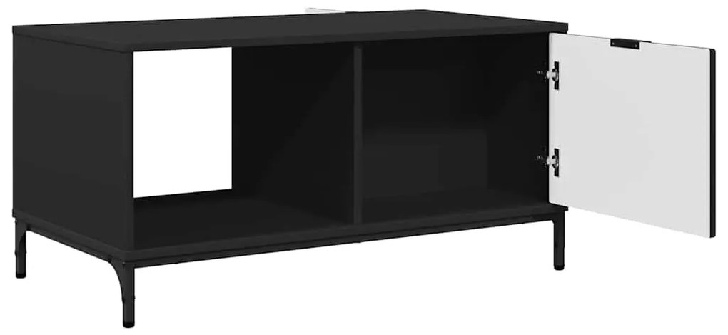vidaXL Τραπεζάκι σαλονιού Μαύρο 90 x 49 x 46 εκ. Επεξεργασμένο ξύλο