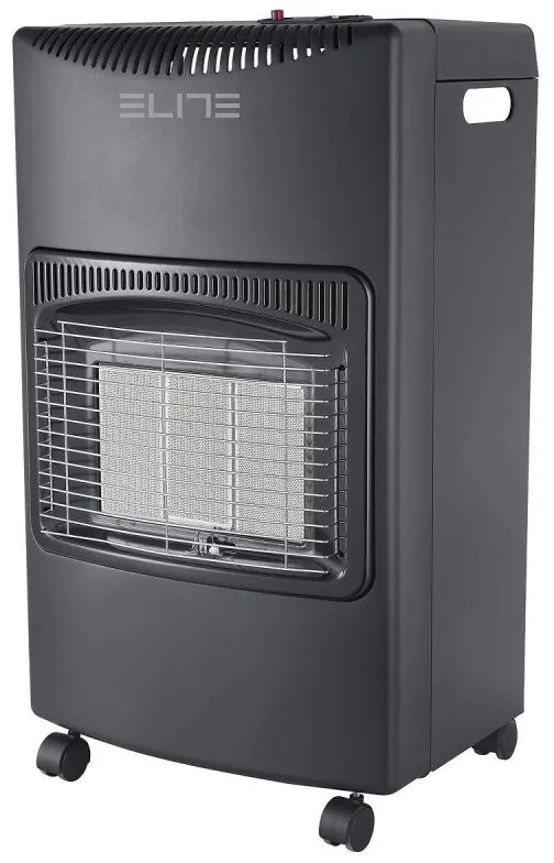Σόμπα θέρμανσης αερίου ELITE LGH-1400BL, 4,2 kW, 35 m2, 3 kPa, Υπέρυθρη, ανάφλεξη με πιεζο, αισθητήρας ODS, προστασία από πτώση/ανατροπή/σβήσιμο φλόγας, Μαύρο
